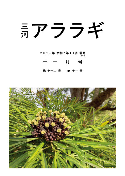 三河アララギ11月号